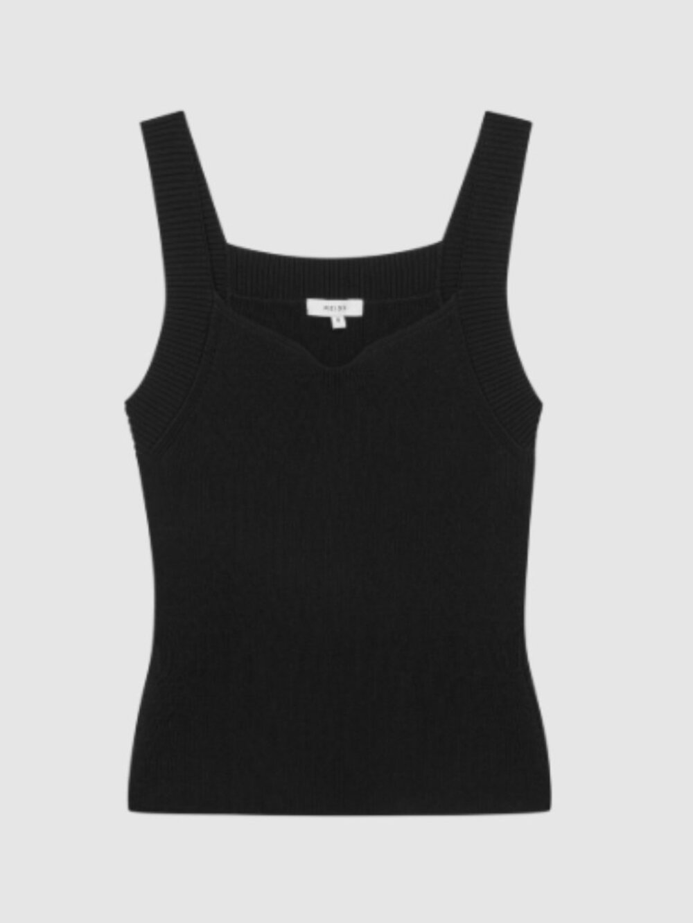 Black Ribbed Knit Tank Top - Women - Picture 10 of 10